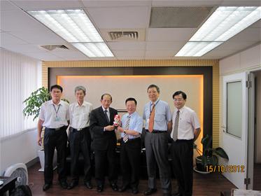 國產品牌大同公司林蔚山董事長  參訪南部研發機構金屬中心